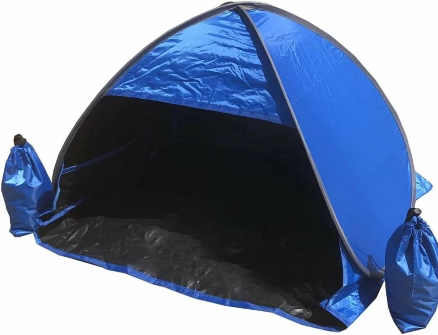 RXQNN Portable Pop-Up Beach Tent for Pets - Lightweight Sun Shade for Dogs & Cats with Sandbags, Compact Travel Pet Shelter