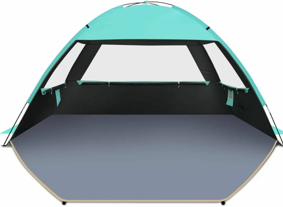 Gorich UPF 50+ Beach Tent Sun Shelter – Lightweight Portable Canopy for 3-10 People, Easy Setup Cabana with UV Protection for Outdoor Shade