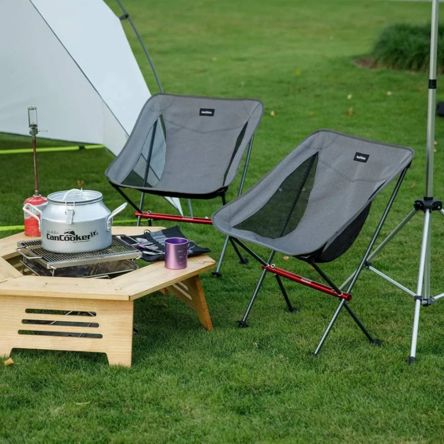 Naturehike Ultralight Camping Chair - Portable Folding Outdoor Chair with Storage Bag for Hiking, Beach, Picnic, and Fishing