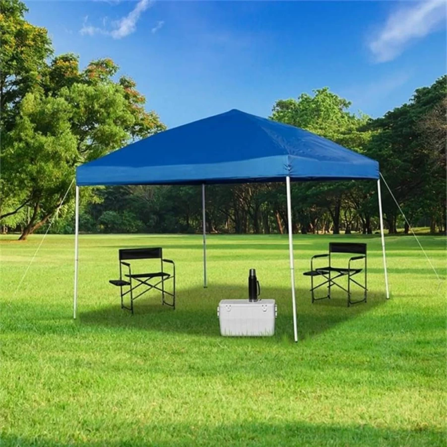 Flash Furniture 10x10 Foot White Pop-Up Canopy Tent with Straight Legs, Sandbags & Wheeled Carry Case for Events