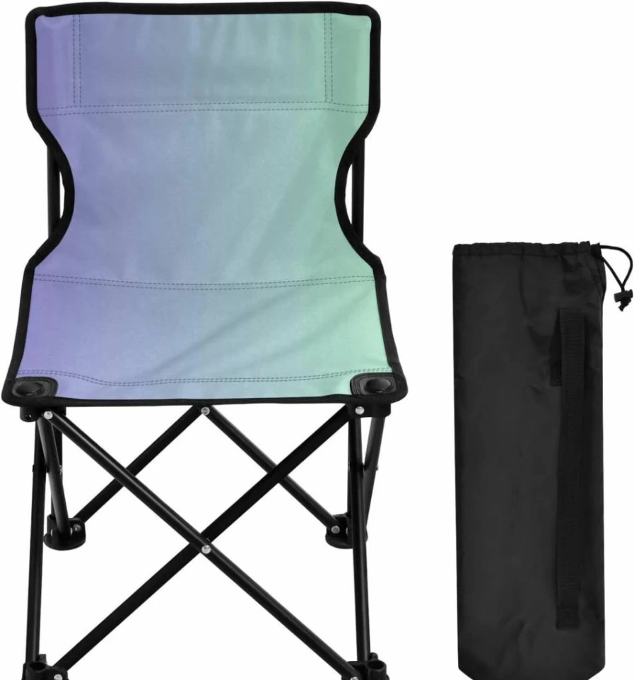 J JOYSAY Portable Camping Chair - Lightweight Folding Outdoor Chair for Adults, Beach, Hiking, and Travel - Sand Strike Gradient Design
