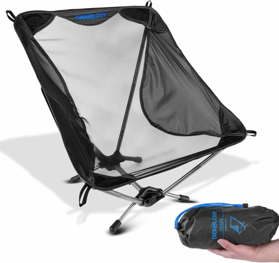 TREKOLOGY Yizi Lite Ultralight Portable Camping Chair for Backpacking, Hiking, Beach, and Travel – Compact & Lightweight Foldable Outdoor Chair