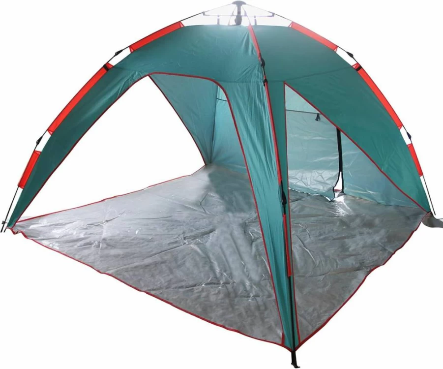 Bliss Hammocks Pop-Up Beach Tent - Portable, Lightweight, Waterproof & UV Protection for Travel - Includes Carry Bag - Blue & Yellow Design