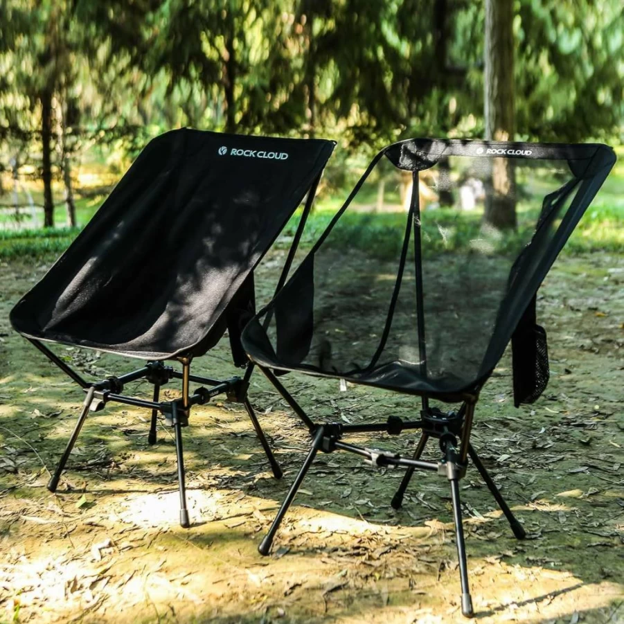 ROCK CLOUD Ultralight Folding Camping Chair - Portable Compact Outdoor Chair for Camping, Hiking, Beach, Backpacking, and Lawn Events