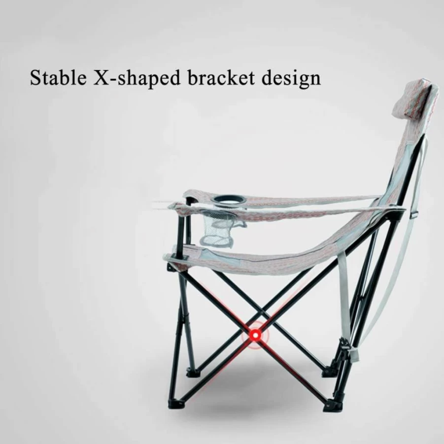 Portable Folding Camping Chair for Outdoor Beach Fishing Lawn Pool Lightweight Compact