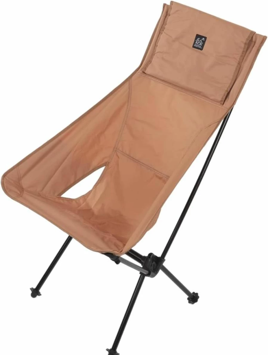 YDuupxe Portable Folding Camping Chair - Lightweight Backpacking Chair for Outdoor, Beach, Picnic, and Travel (Sand Color)