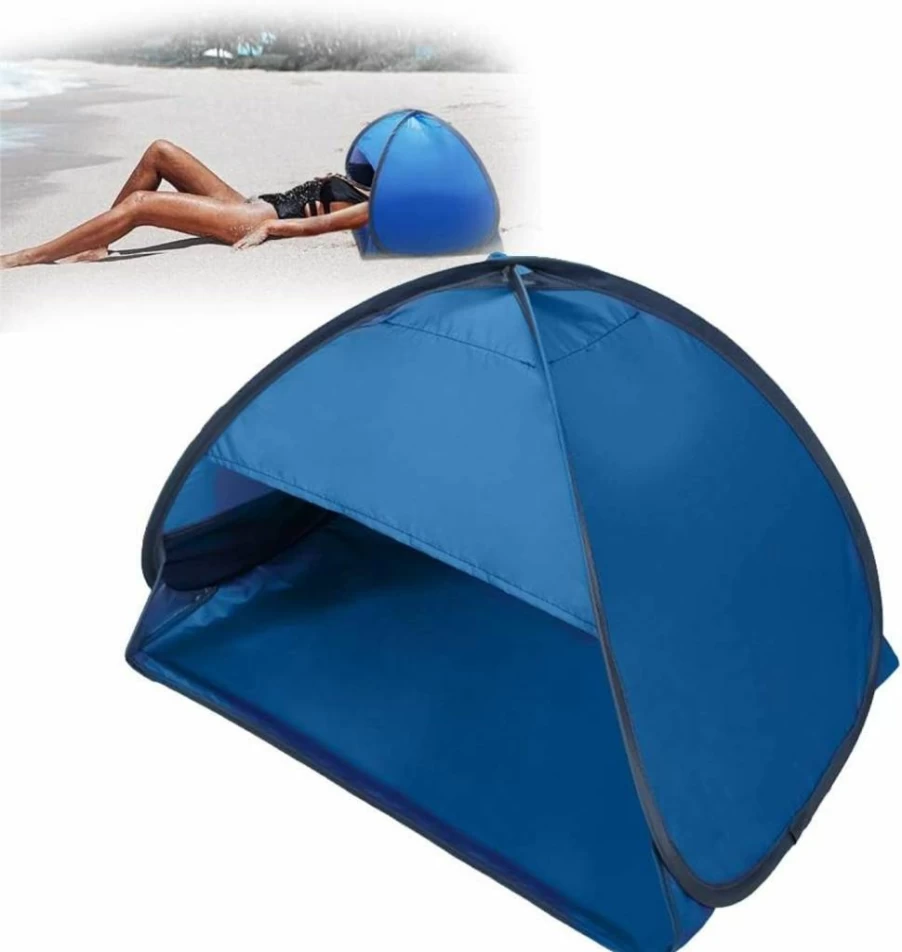 SKYFIRE Portable Pop Up Beach Tent - Sun Shelter for Sunbathing, Windproof & Sand Proof Lightweight Mini Head Tent for Outdoor Travel