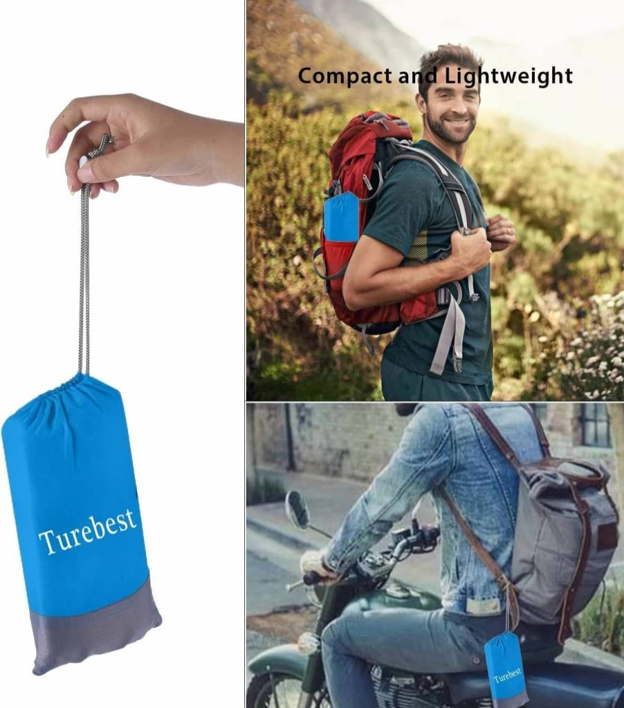 Turebest 79x55 Inch Sand Proof Waterproof Beach Blanket - Portable Picnic Mat for Outdoor Camping, Travel, Park, and Sports with Carry Bag