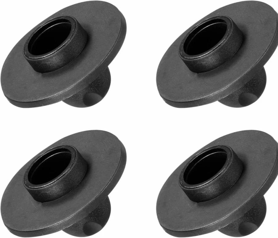 YOKIVE 4 Pack Detachable Non-Slip Camping Chair Feet Replacement, 16mm Heavy Duty Stool Accessories for Outdoor Hiking Picnic Fishing (Black)