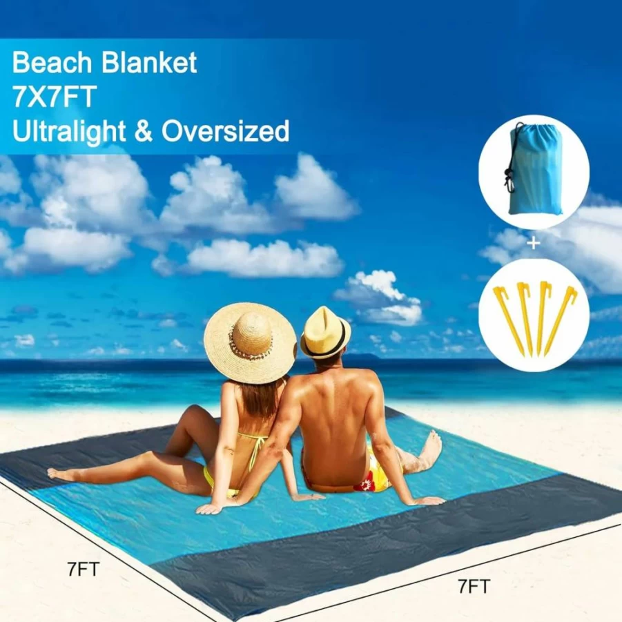 AUTSTA 11x11 FT Beach Tent with UPF 50+ Sun Protection, Portable Sun Shelter Canopy for Camping, Backyard, Picnics & Outdoor Activities