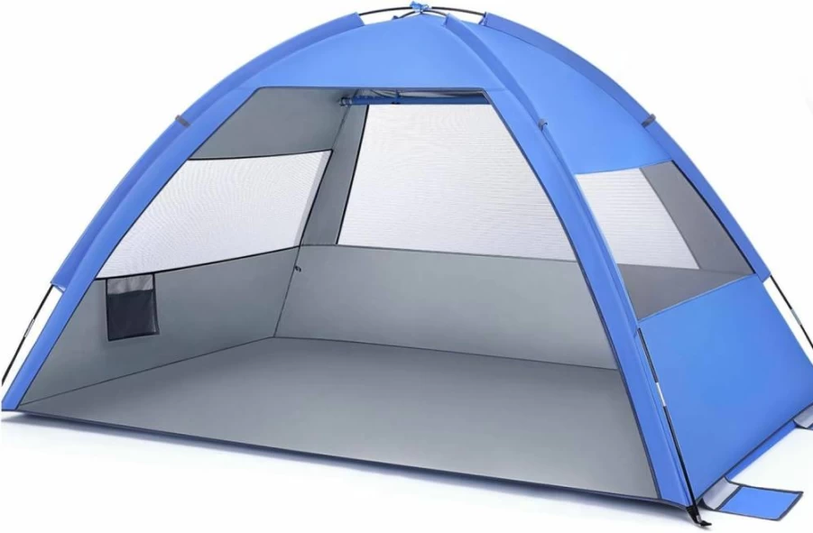 KESYOO Large Family Beach Tent - Portable Sun Shelter for Camping, Hiking & Outdoor Activities - Easy Setup Navy Travel Tent