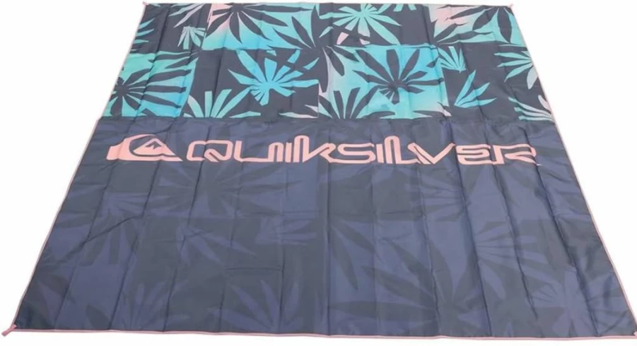 Quiksilver Waterproof Sand-Free Beach Mat - Large Lightweight Picnic Blanket for Camping, Park & Travel, Quick-Dry Foldable, Fits 4-6 People