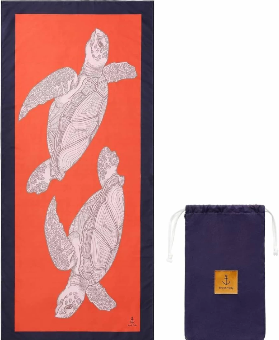 Brook + Bay Sandproof Beach Towel - Oversized 35"x78" Lightweight, Compact, Quick-Dry with Mandala Design - Perfect for Travel & Beach