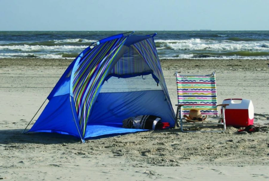 Texsport Calypso Quick Cabana Beach Sun Shelter – Portable Canopy for Sun Protection Outdoor