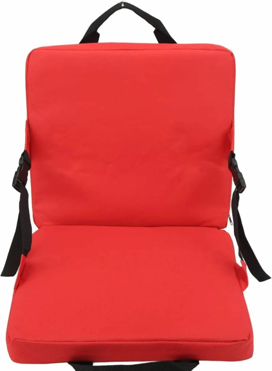 VBESTLIFE Foldable Outdoor Chair with Backrest - Portable Square Sand Beach Stadium Seat Cushion for Camping, Picnics, and Events