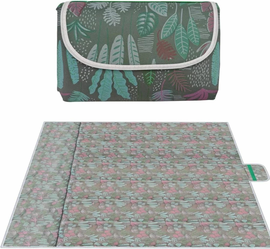 SNOMEL Waterproof Picnic Blanket 78.7" x 78.7" Large Outdoor Beach Mat, Sand-Free Foldable Travel Blanket for Camping, Hiking, Park, Concerts, and Music Festivals