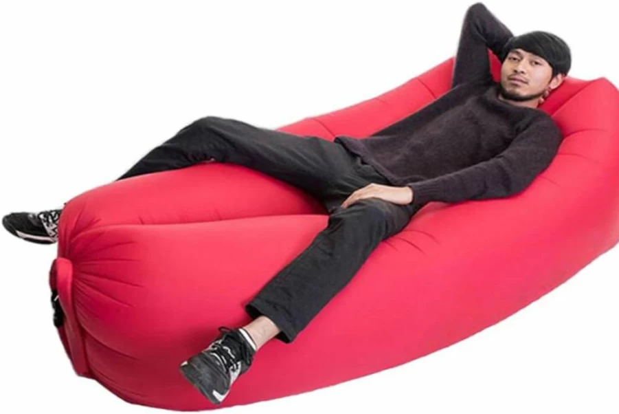 Beiruoyu Inflatable Lounger - Portable Air Sofa Bed for Beach, Camping & Indoor Use, Lightweight Lazy Bag Couch with Carry Bag