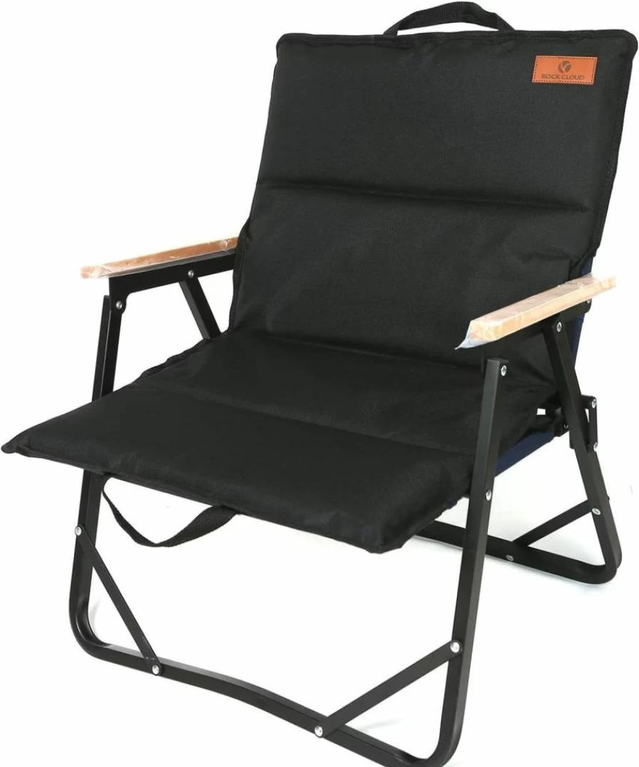 ROCK CLOUD Folding Camping Chair with Removable Cushion - Portable Lightweight Beach Lawn Chair for Outdoor Activities Hiking Hunting Travel Picnic