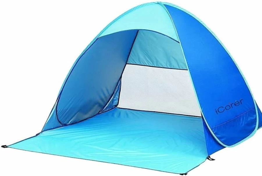 iCorer Automatic Pop-Up Beach Tent – Portable Sun Shelter for Outdoor, Camping & Quick Cabana Setup