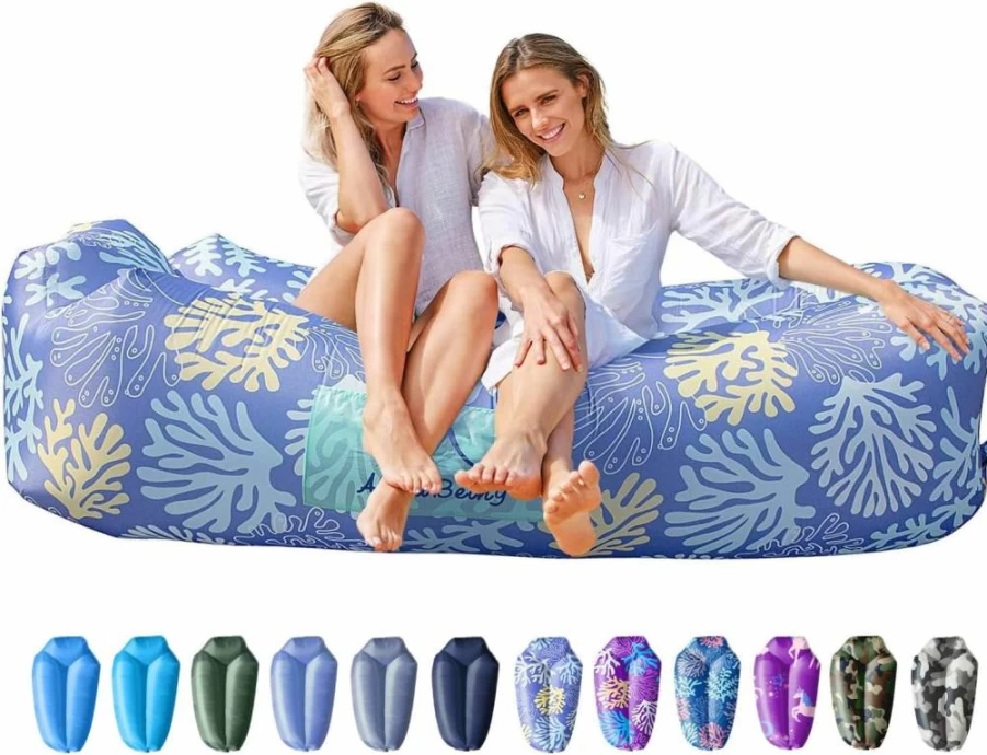 AlphaBeing Inflatable Lounger - Portable Air Sofa for Beach, Camping & Backyard, Lightweight Hammock with Carry Sack, Perfect Outdoor Gift for Adults