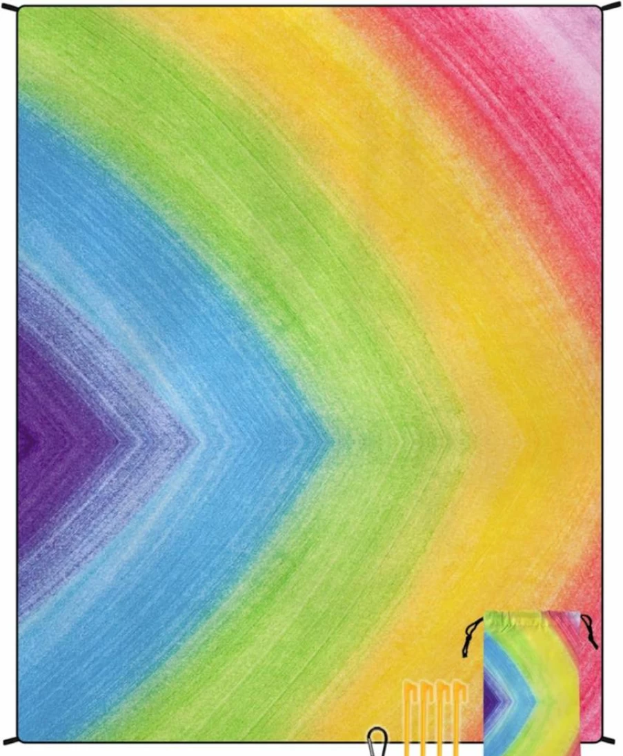 XIAODRAGONSKY Extra Large Beach Blanket 70.8"x86.6" Sandproof Waterproof Picnic Mat for Outdoor, Camping & Travel - Quick Dry Portable Ground Cover