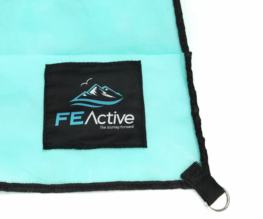 FE Active Extra Large Sand-Free Beach Blanket - Waterproof Picnic Mat for Camping, Travel & Outdoor Activities - Portable Sand-Proof Rug for Kids, Adults - California Designed