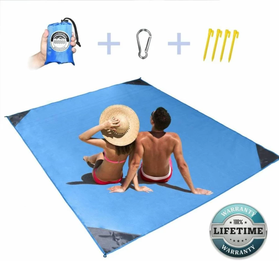 Megawodar Sandproof Beach Blanket - Best Sand-Free, Water-Resistant Outdoor Picnic Mat for Beach, Park, and Camping