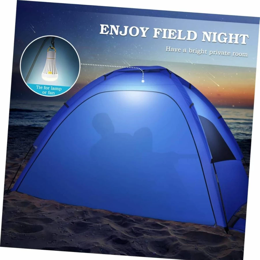 Abaodam Portable Beach Tent for Camping & Hiking - UPF 50+ UV Protection, Lightweight, Spacious Double-Door Design, Easy Setup for Family Vacation
